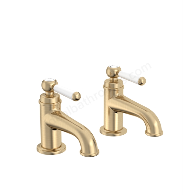 Tavistock Lansdown Basin Taps Brushed Brass