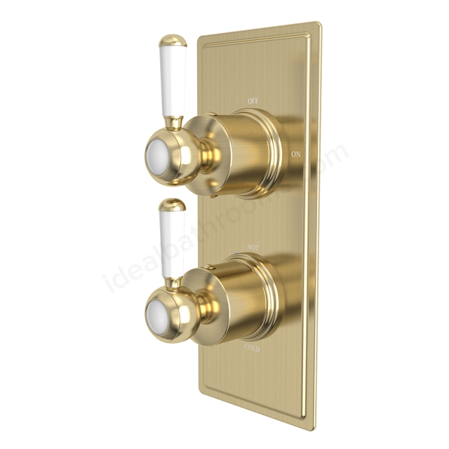 Tavistock Lansdown Dual Function Shower Valve Brushed Brass