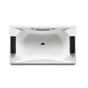 Roca BeCool Double Ended Acrylic Rectangular Bath with 2 Headrests & Grips 1800mm x 800mm; 0 Tap Hole - White
