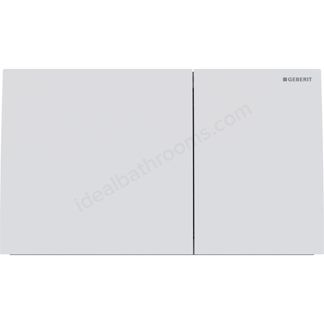 Geberit Sigma70 Stainless Steel Dual Flush Plate - Matt White