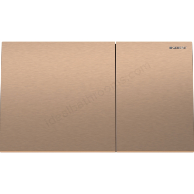 Geberit Sigma70 Stainless Steel Dual Flush Plate - Brushed Red Gold