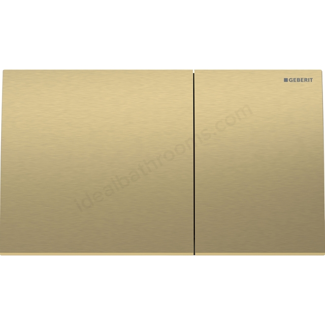 Geberit Sigma70 Stainless Steel Dual Flush Plate - Brushed Brass