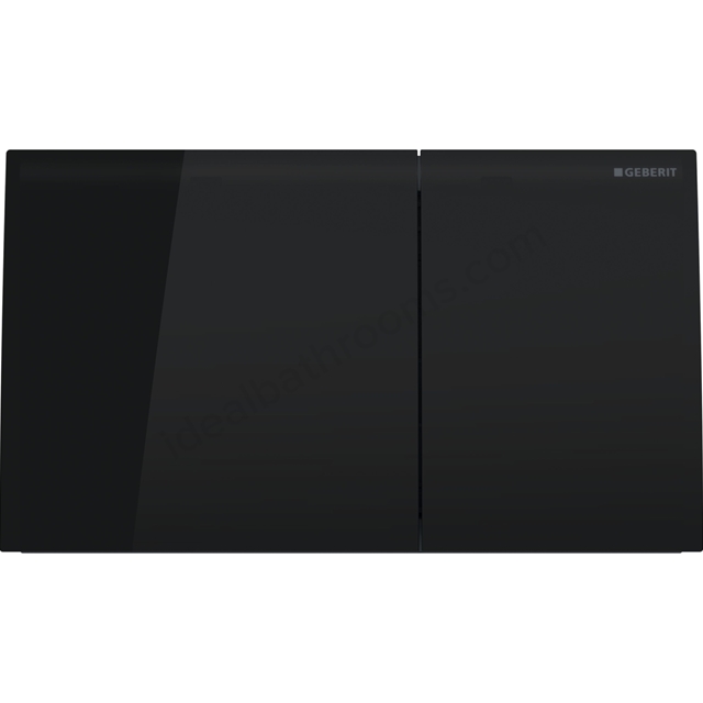 Geberit Sigma70 Dual Flush Plate - Black Glass 