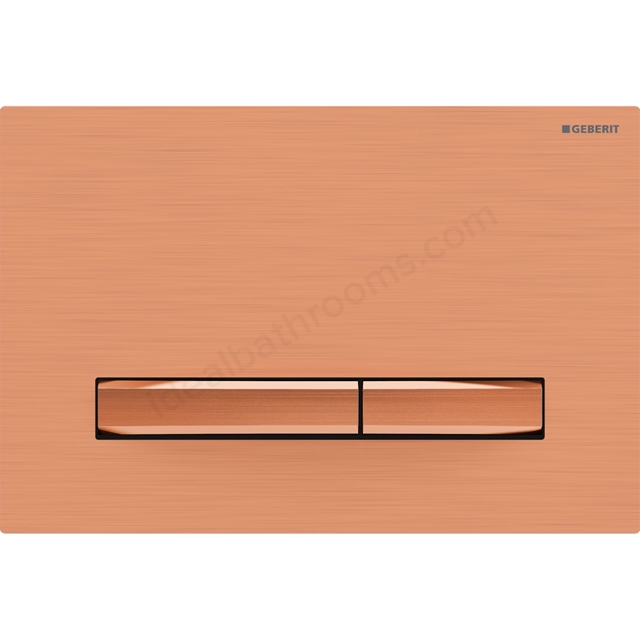 Geberit Sigma50 Dual Flush Plate - Brushed Red Gold