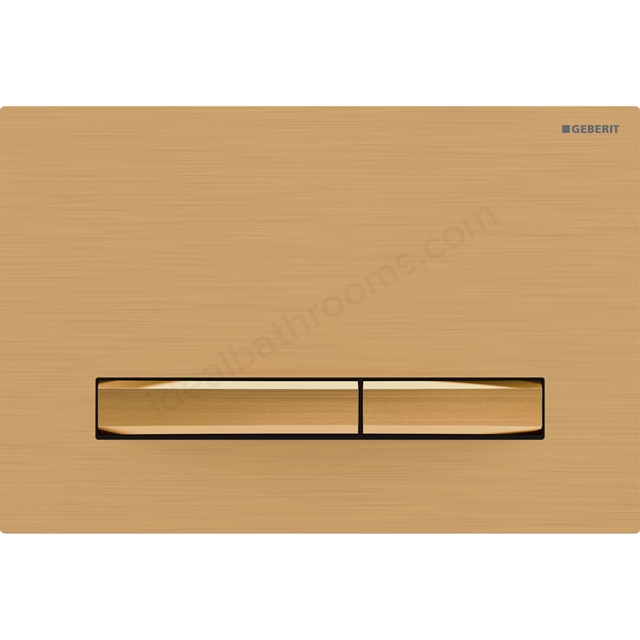 Geberit Sigma50 Dual Flush Plate - Brushed Brass