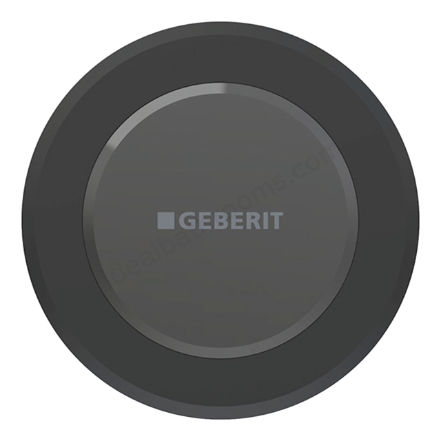 Geberit WC Type10 touchless IR dual flush button, Sigma 12cm, mains - Matt Black