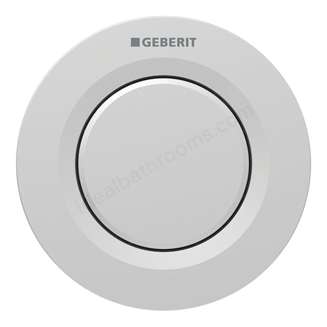 Geberit Type01 pneumatic, single flush button, Sigma 8cm, easy to clean - Matt Chrome