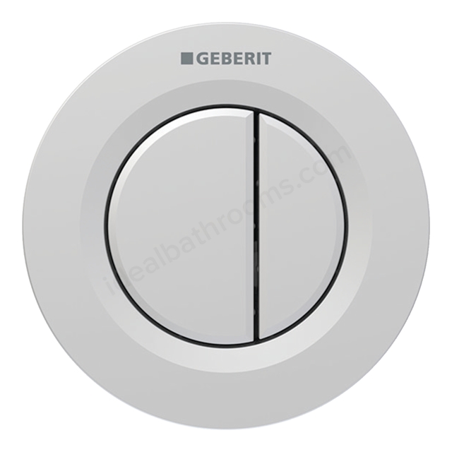 Geberit Type01 pneumatic, dual flush button, Sigma 8cm, easy to clean - Matt Chrome