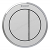 Geberit Type10 Furniture pneumatic, dual flush button, easy to clean - Matt Chrome