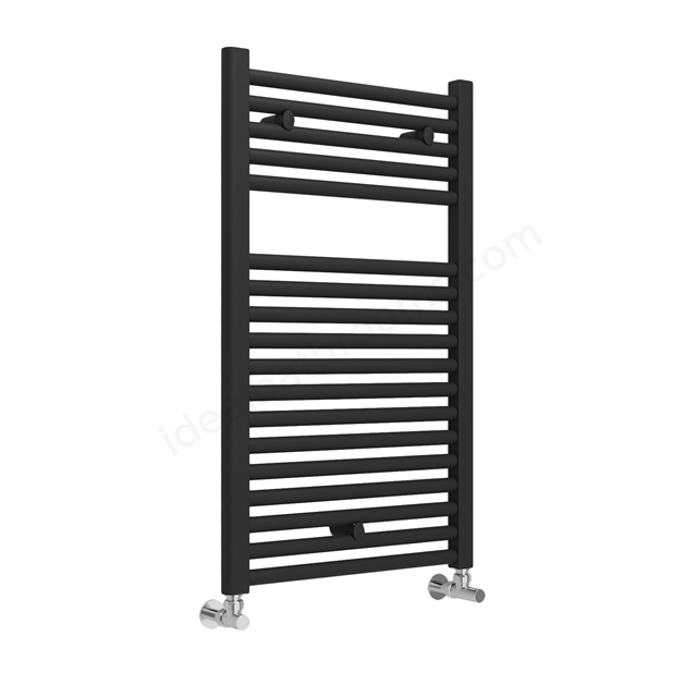 Lazzarini Roma 840mm x 500mm Straight Towel Warmer - Matt Black