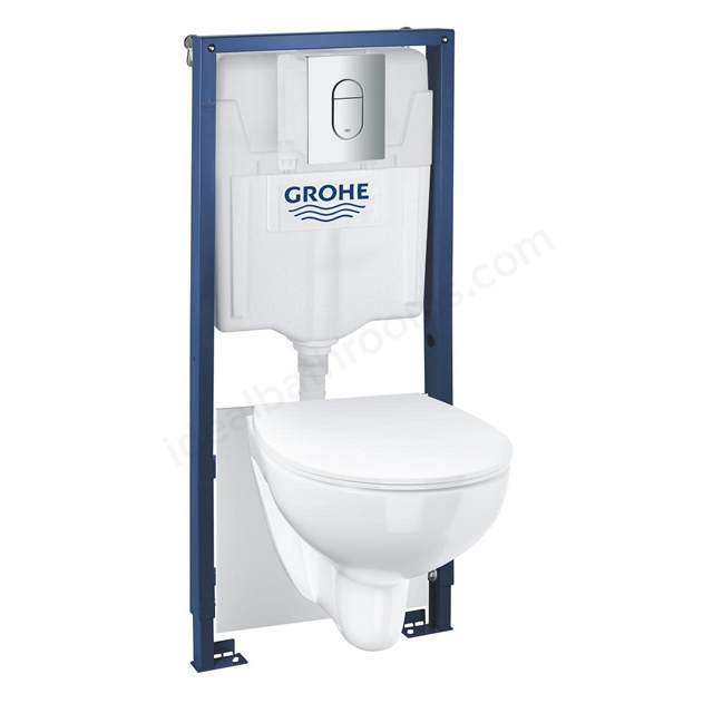 Grohe Rapid SL 5-in1 Set for WC, 1.13M Pack with Slim Seat