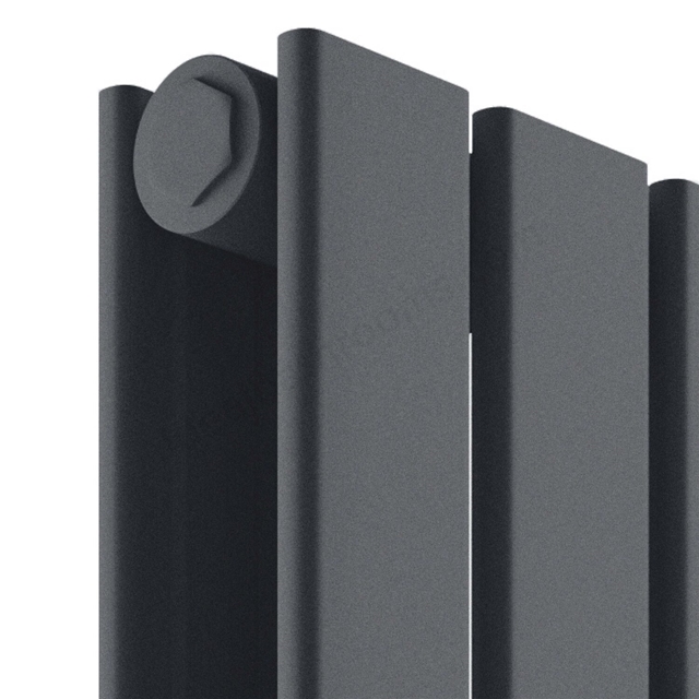 Scudo Bravo Designer Radiator Double 600mm x 886mm - Anthracite | Ideal ...