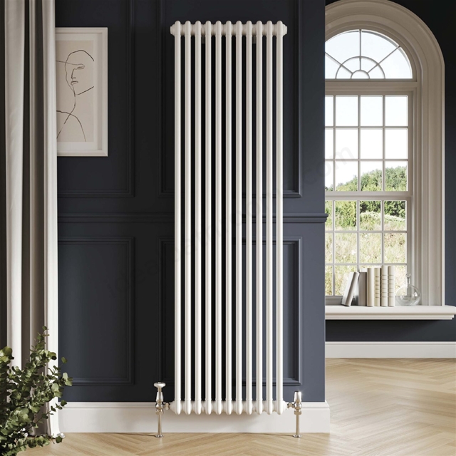 Scudo Column Designer Vertical Radiators 2 col 1500 x 515mm 11 Sections - White