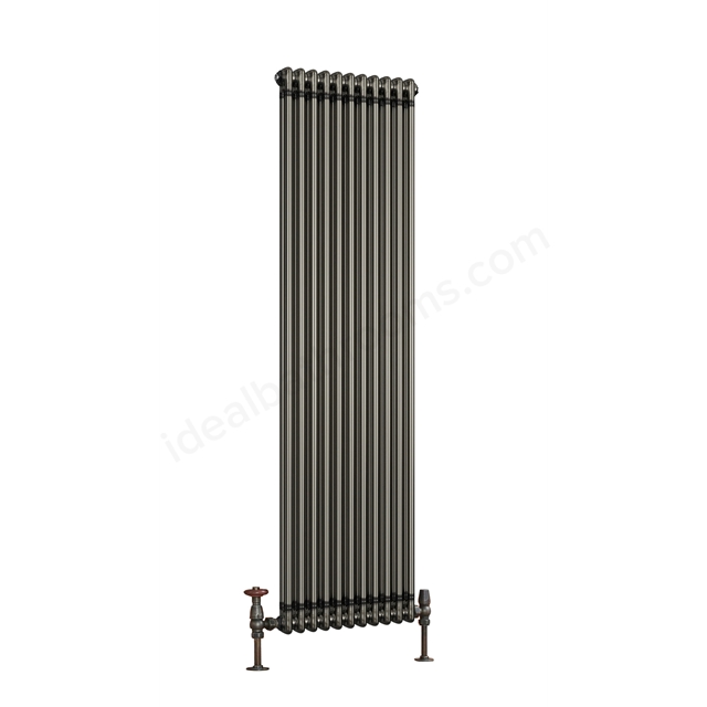 Scudo Column Designer Radiator 2 col 1800 x 506mm 11 Sections - Raw Metal