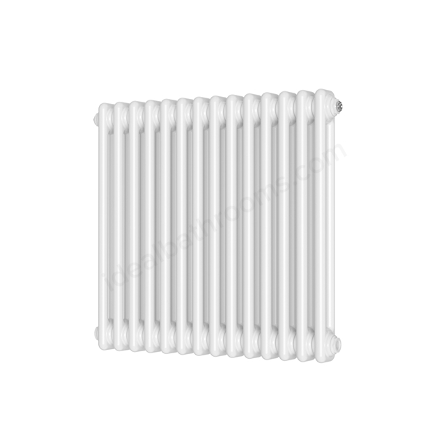 Scudo Column Designer Horizontal Radiator 2 col 600 x 650mm 14 Sections - White