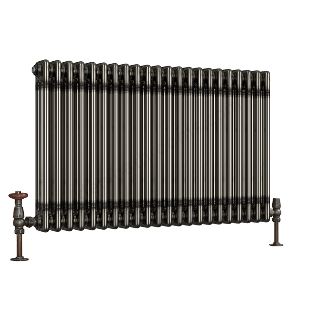 Scudo Column Designer Radiator 3 col 600 x 1012mm 22 Sections - Raw Metal