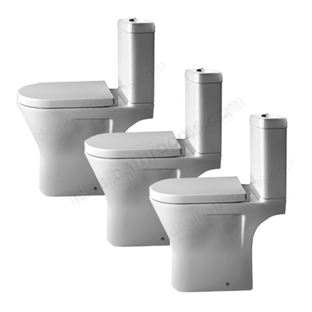 Essential Ivy Close Coupled WC Pack including seat x3 Packs