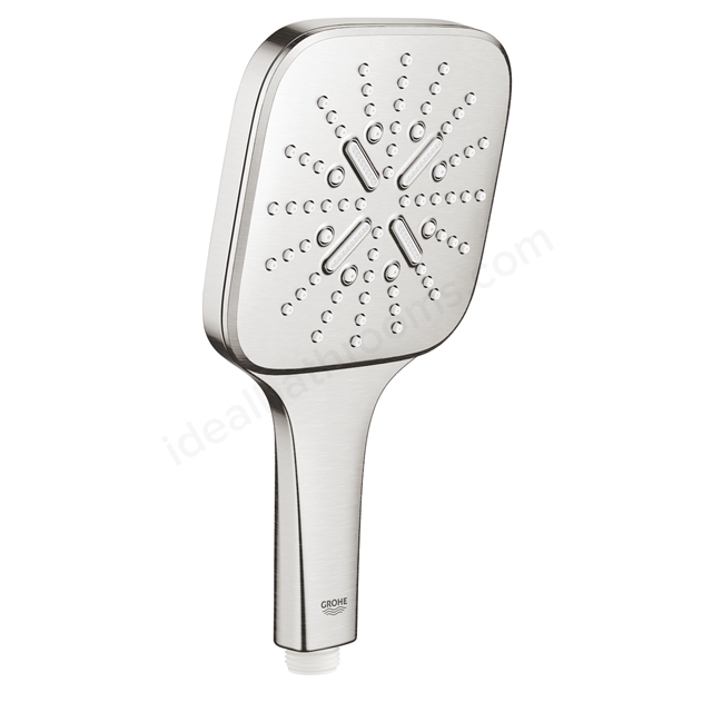 Rainshower SmartActive 130 Cube Hand Shower 3 Sprays - Supersteel