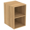 Ideal Standard i.life B 40cm side unit for vanity basins;  2 shelves; natural oak
