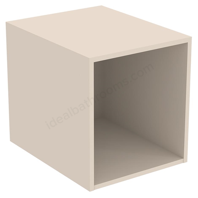 Ideal Standard i.life B 40cm side unit for vanity basins;  1 shelf; sand beige matt