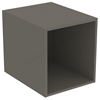 Ideal Standard i.life B 40cm side unit for vanity basins;  1 shelf; carbon grey matt