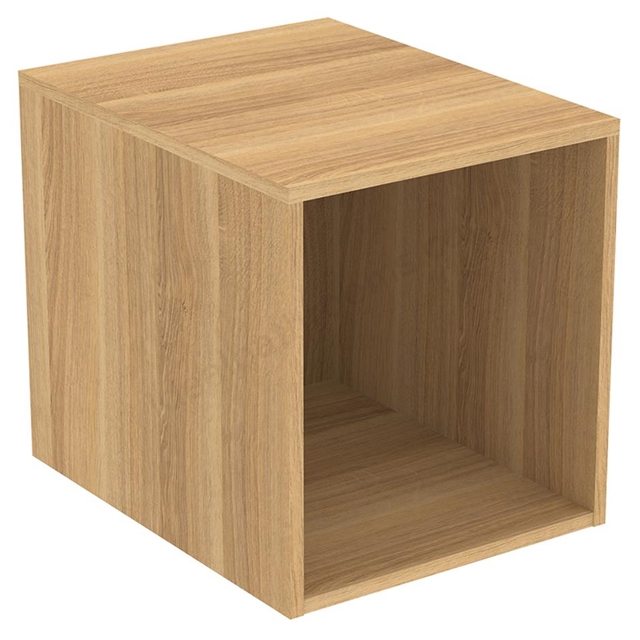 Ideal Standard i.life B 40cm side unit for vanity basins;  1 shelf; natural oak