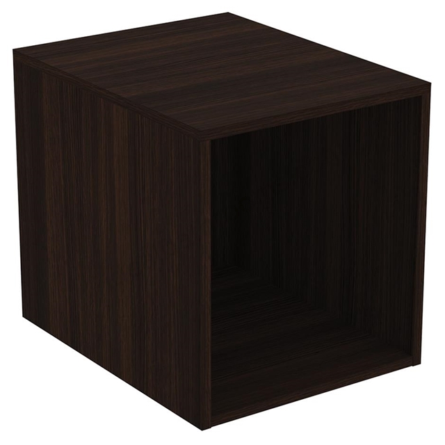 Ideal Standard i.life B 40cm side unit for vanity basins;  1 shelf; coffee oak