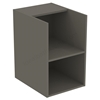 Ideal Standard i.life B 40cm side unit for worktops;  2 shelves; quartz grey matt