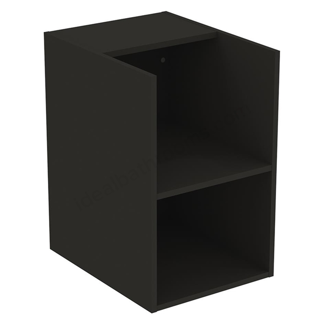 Ideal Standard i.life B 40cm side unit for worktops;  2 shelves; carbon grey matt