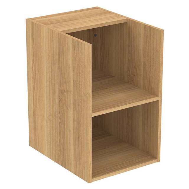 Ideal Standard i.life B 40cm side unit for worktops; 2 shelves; natural oak