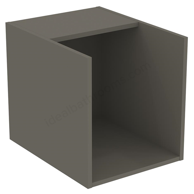 Ideal Standard i.life B 40cm side unit for worktops;  1 shelf; quartz grey matt