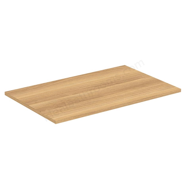 Ideal Standard i.life B 80cm worktop for vessel  installation; natural oak