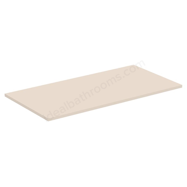 Ideal Standard i.life B 100cm worktop for vessel  installation; sand beige matt