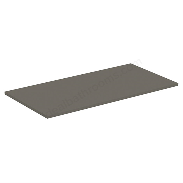 Ideal Standard i.life B 100cm worktop for vessel  installation; quartz grey matt