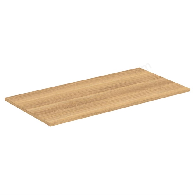 Ideal Standard i.life B 100cm worktop for vessel  installation; natural oak