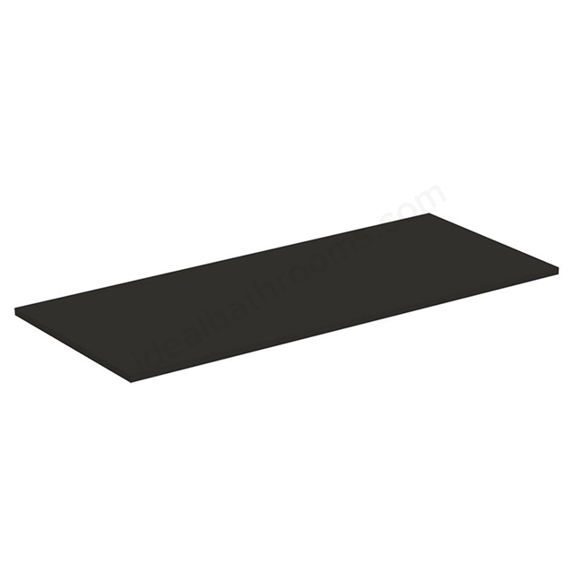 Ideal Standard i.life B 120cm worktop for vessel  installation; carbon grey matt