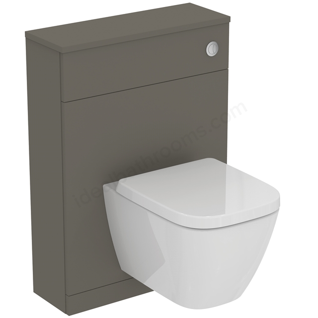 Ideal Standard i.life S 600mm Compact WC Unit - Quartz Grey Matt