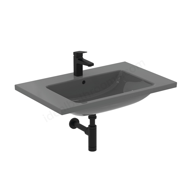 Ideal Standard i.Life B 80cm 1 Tap Hole Vanity Basin - Gloss Grey