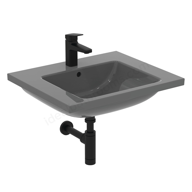 Ideal Standard i.Life B 60cm 1 Tap Hole Vanity Basin - Gloss Grey