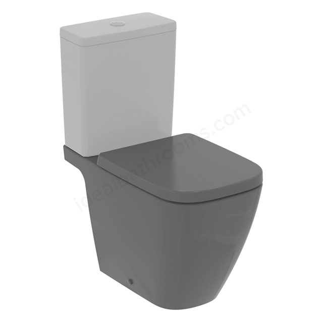 Ideal Standard i.life B Closed Coupled Open Toilet Bowl - Gloss Grey