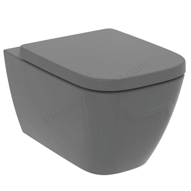 Ideal Standard i.life B Wall Mounted Toilet Bowl - Gloss Grey