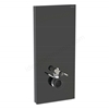 Geberit Monolith Plus for Wall Hung WC; 114cm; Black Glass; Black Chrome