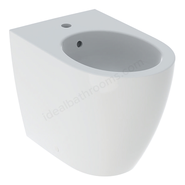 Geberit iCon floor standing Bidet Shrouded, 560mm projection - Satin Ceramic