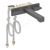 Geberit ONE square tap; wall-mounted; two-handles; 180mm spout - Matt Black