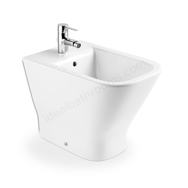 Roca The Gap Back to Wall Bidet; 1 Tap Hole - White