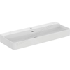 Atelier Conca 120cm 1 taphole washbasin with overflow; white