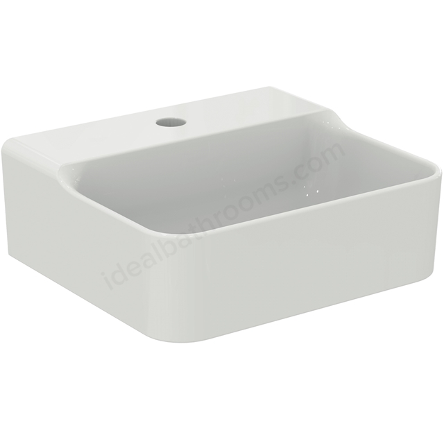 Atelier Conca 40cm 1 taphole handrinse basin; no overflow; white