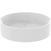 Atelier Conca 45cm vessel washbasin; round; silk white