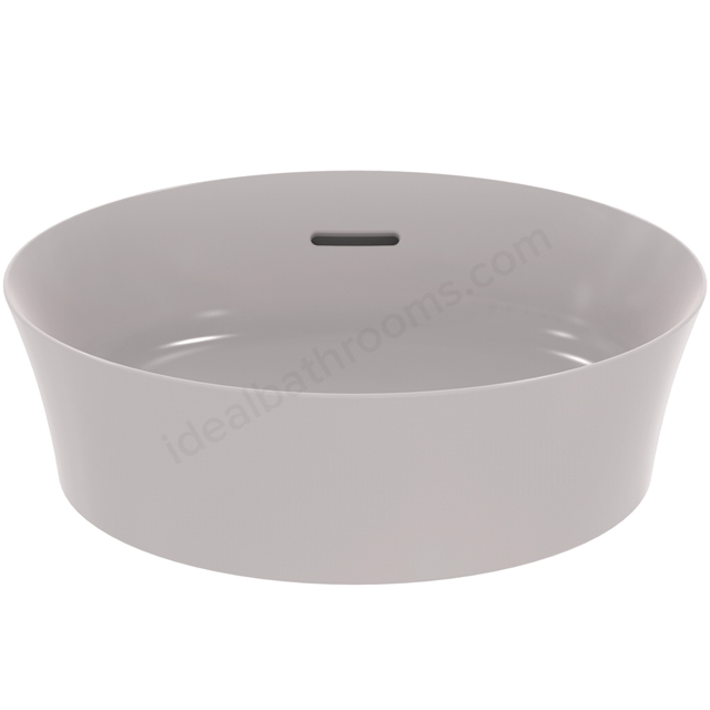 Atelier Iplayss 40cm round vessel washbasin with overflow; concrete