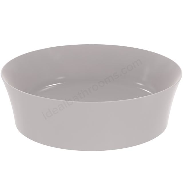 Atelier Ipalyss 40cm round vessel washbasin without overflow; concrete